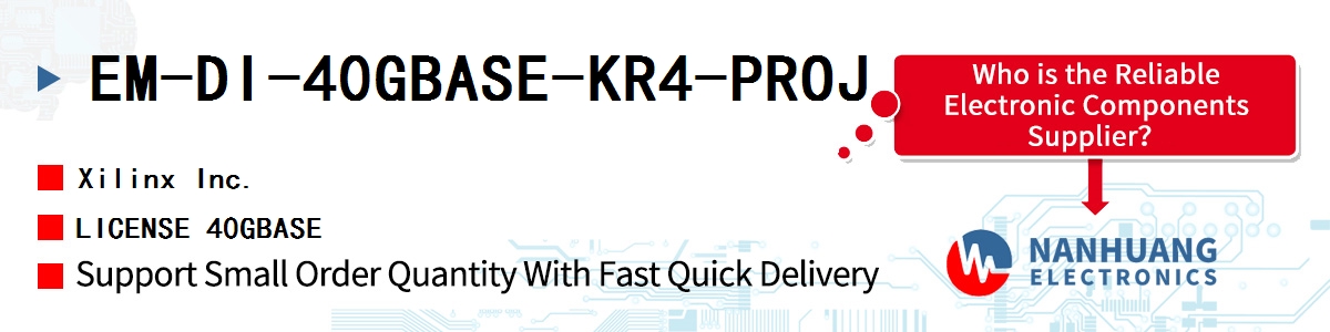EM-DI-40GBASE-KR4-PROJ Xilinx LICENSE 40GBASE
