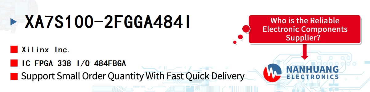 XA7S100-2FGGA484I Xilinx IC FPGA 338 I/O 484FBGA