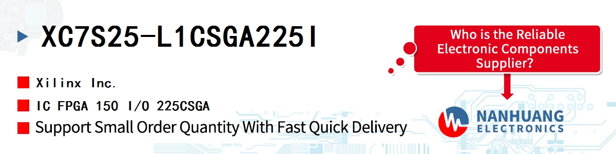 XC7S25-L1CSGA225I Xilinx IC FPGA 150 I/O 225CSGA