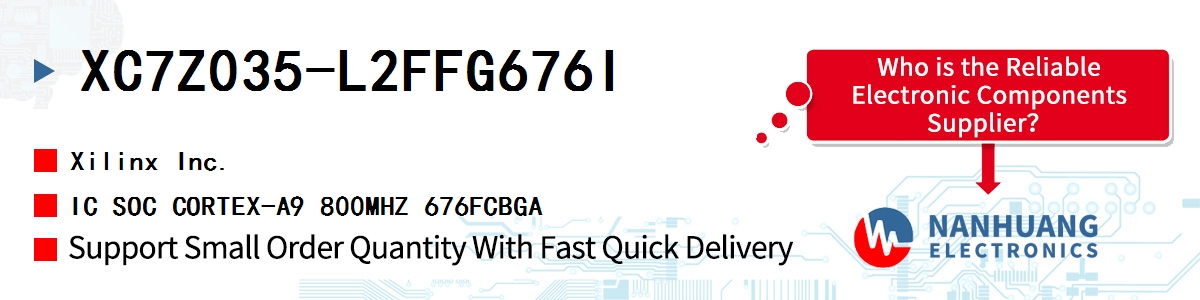 XC7Z035-L2FFG676I Xilinx IC SOC CORTEX-A9 800MHZ 676FCBGA