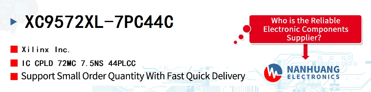 XC9572XL-7PC44C Xilinx IC CPLD 72MC 7.5NS 44PLCC
